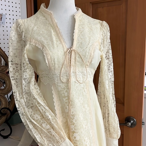 Gunne Sax | Dresses | Vintage Gunne Sax By Jessica San Francisco Cream Lace  Long Dress | Poshmark